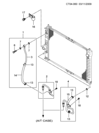 96536654-Tube, oil transmission cooler opening (1.540)