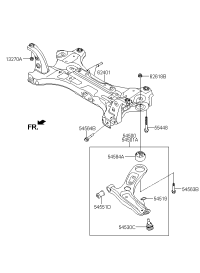 54500H2000-ARM COMPLETE-FR LWR,LH