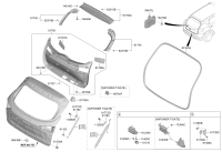 81771F8500-Lifter assy-tail gate, lh