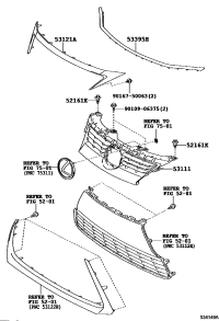 5311176020-GRILLE, RADIATOR
