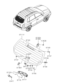 817902E000-Grip assy-t/gate glass