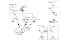 81905J4TB0-KEY & CYLINDER SET-LOCK