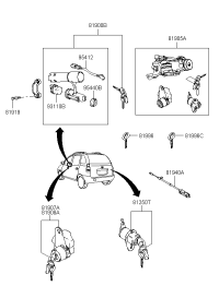 8125117A00-LOCK,LIFTGATE