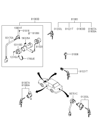 8190509041-KEY & CYLINDER SET-LOCK