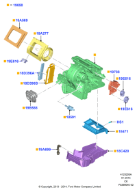 DV4Z19B555A-EVAPORATOR