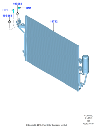CV6Z19712H-CONDENSER ASSY-COOLER