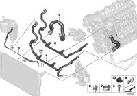 17127540127-RADIATOR HOSE/E82/E88/E90/E91