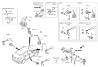 819052W000-KEY & CYLINDER SET-LOCK