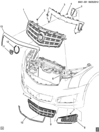 22976330-Grille (including 11,12) (low) (black beam with black mesh)