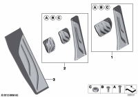 51472458410-Footrest stainless steel