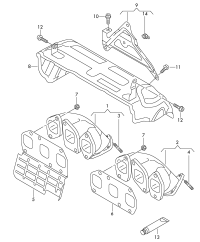 03H253031A-MANIFOLD ASSY-EXH.,*