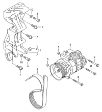 022260087F-Bracket, three phase alternator