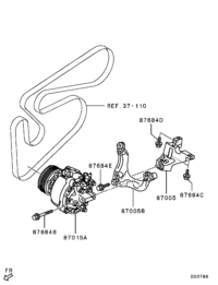 7813A287-Bracket, compressor