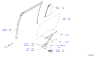 822205KS0A-GLASS REAR DOOR