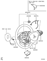 4400A533XA-WHEEL ASSY,STEERING(*)