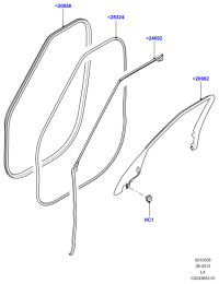 LR043853-GASKET,W.PUMP INLET