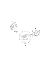 3TD419091B-Multifunction steering wheel