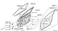 808304CL0A-WEATHERSTRIP-FRONT DOOR,RH