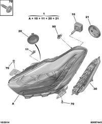 9807126880-Headlamp assy