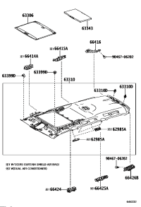 633106AB00B0-HEADLINING ROOF