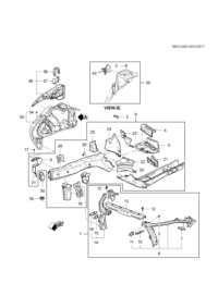 84160982-Bracket, front side member