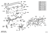 5530458040-Bracket sub-assy, instrument panel bracket mounting