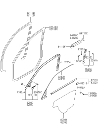 822603B001-Garnish assy-dr frame rh