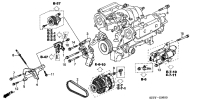 31110P5G003-Belt, alternator