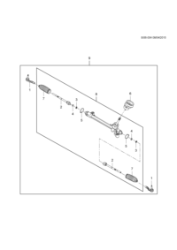 90921297-Tie rod outer 9 piece