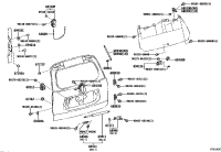 6880160051-HINGE ASSY, BACK DOOR, RH/LH