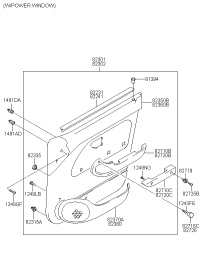 8224122000-W/STRIP-FR DR BELT I/S RH