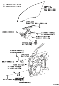 8571060160-MOTOR ASSY, POWER WINDOW REGULATOR, RH