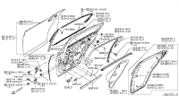 822D24GA0A-COVER-REAR DOOR SASH RH