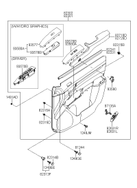 823022B300J9-PANEL COMPL-FR DR TRIM RH