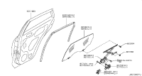 823001BA1A-GLASS ASSY-REAR DOOR WINDOW,RH