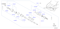 391012GD0B-SHAFT ASSY FRON