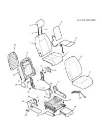 95026395-Cap, reclining lid (black), lower