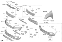86551Q2000-BRACKET ASSY-FR BUMPER SIDE,LH