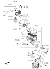 281104D200-CLEANER ASSY, AIR