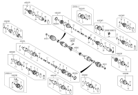 495002W000-JOINT ASSY-CV LH