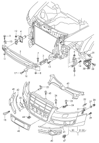 4F0807105-HOOD STAY BUSH