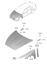66310L4000-PANEL ASSY-FENDER LH