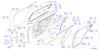 824004GA0A-HINGE ASSY-REAR DOOR,UPPER RH