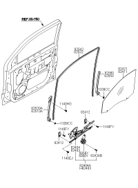 824033E000-REG ASSY FRDR LH P/W
