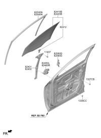 82403N8000-REGULATOR ASSY-FR DR WDO LH