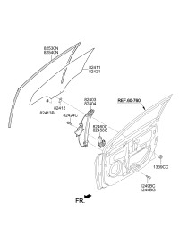 824031R110-REG ASSY FRDR LH P/W