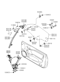 824032C000-REG ASSY FRDR LH P/W