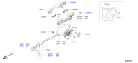 825006CT0A-LOCK & REMOTE CONTROL ASSY-REAR DOOR,RH