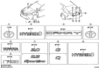7544406390-PLATE, LUGGAGE COMPARTMENT DOOR, NO.4