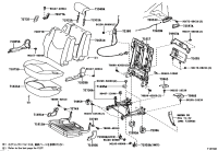 7169242010B1-COVER, REAR SEAT CUSHION HINGE, NO.2